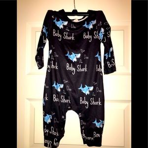 Baby Shark One Piece Toddler Bodysuit Size 100/3T